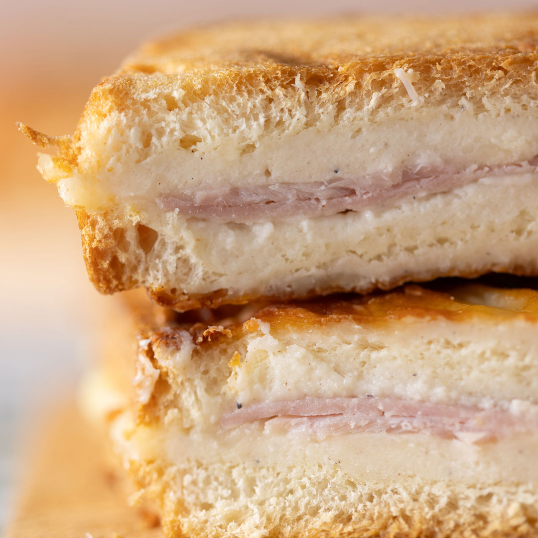 Croque monsieur pause salée pain de mie emmenthal rapé bechamel jambon boulangerie pâtisserie Lafitau Brignoles 83
