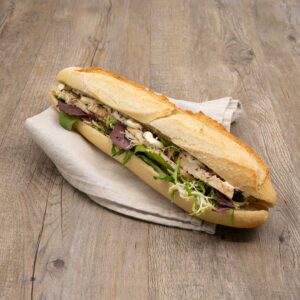 Sandwich gaulois pause-salee Saint-morêt poulet salade vinaigrette pain tradition boulangerie pâtisserie Lafitau Brignoles 83