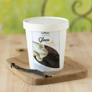 Glace vanille Madagascar demi litre lait crème sucre jaune d'œuf stabilisateur gousse de vanille de Madagascar boulangerie pâtisserie Lafitau Brignoles 83