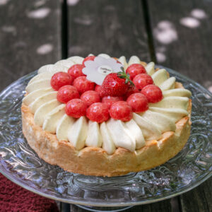 Tarte fraise glacée - boulangerie pâtisserie Lafitau Brignoles 83