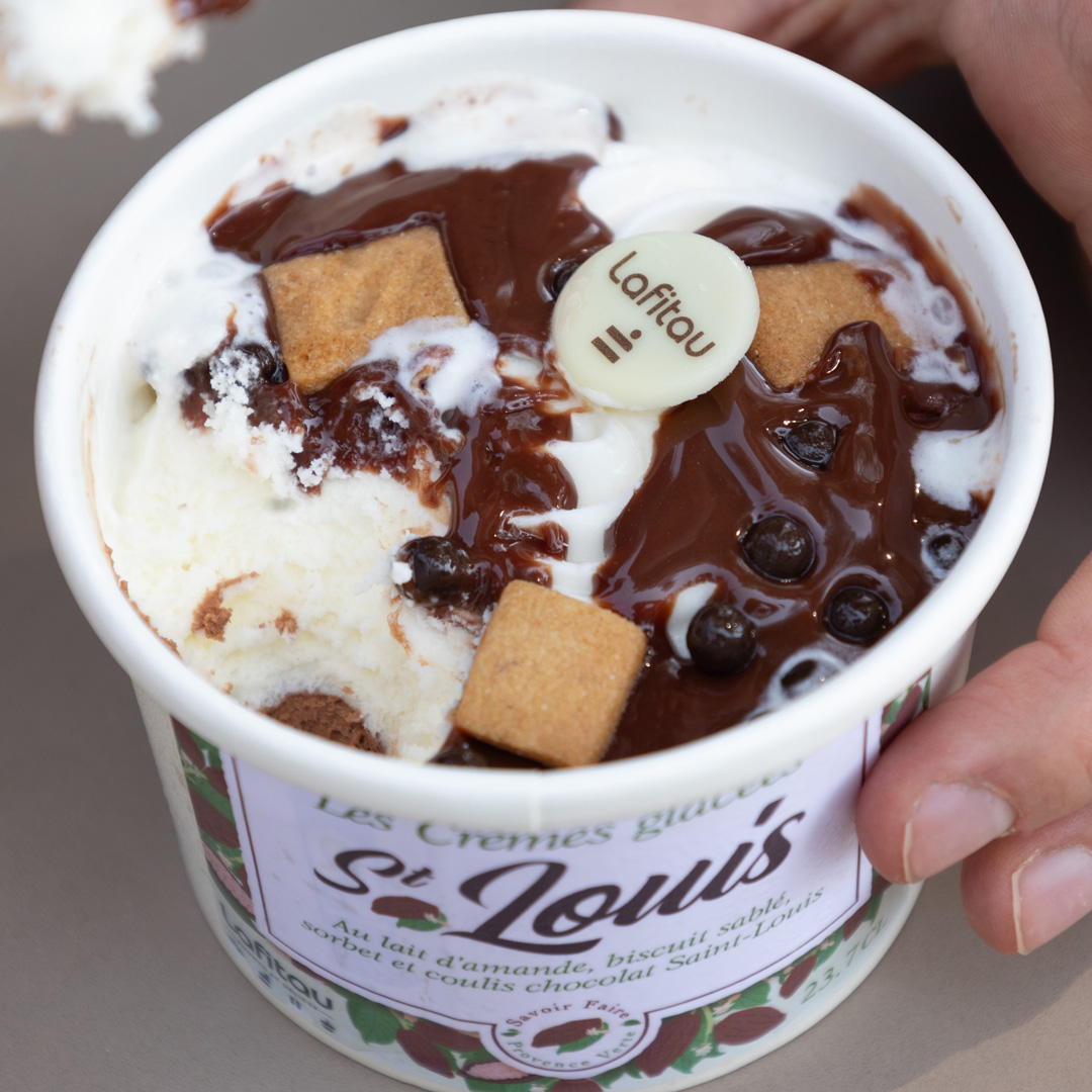 Petit pot Glace St Louis Chocolat - boulangerie pâtisserie Lafitau Brignoles 83
