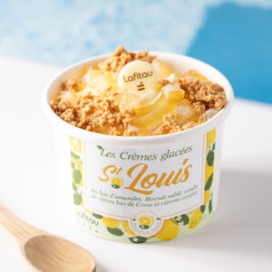 Petit pot Glace St Louis citron de Corse - boulangerie pâtisserie Lafitau Brignoles 83
