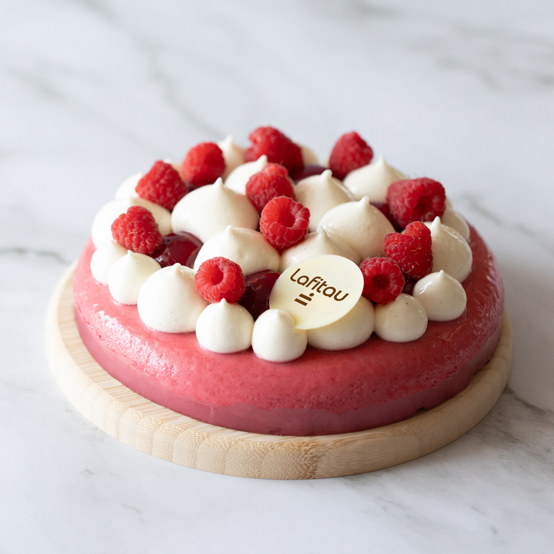 Éclat framboise - boulangerie pâtisserie Lafitau Brignoles 83